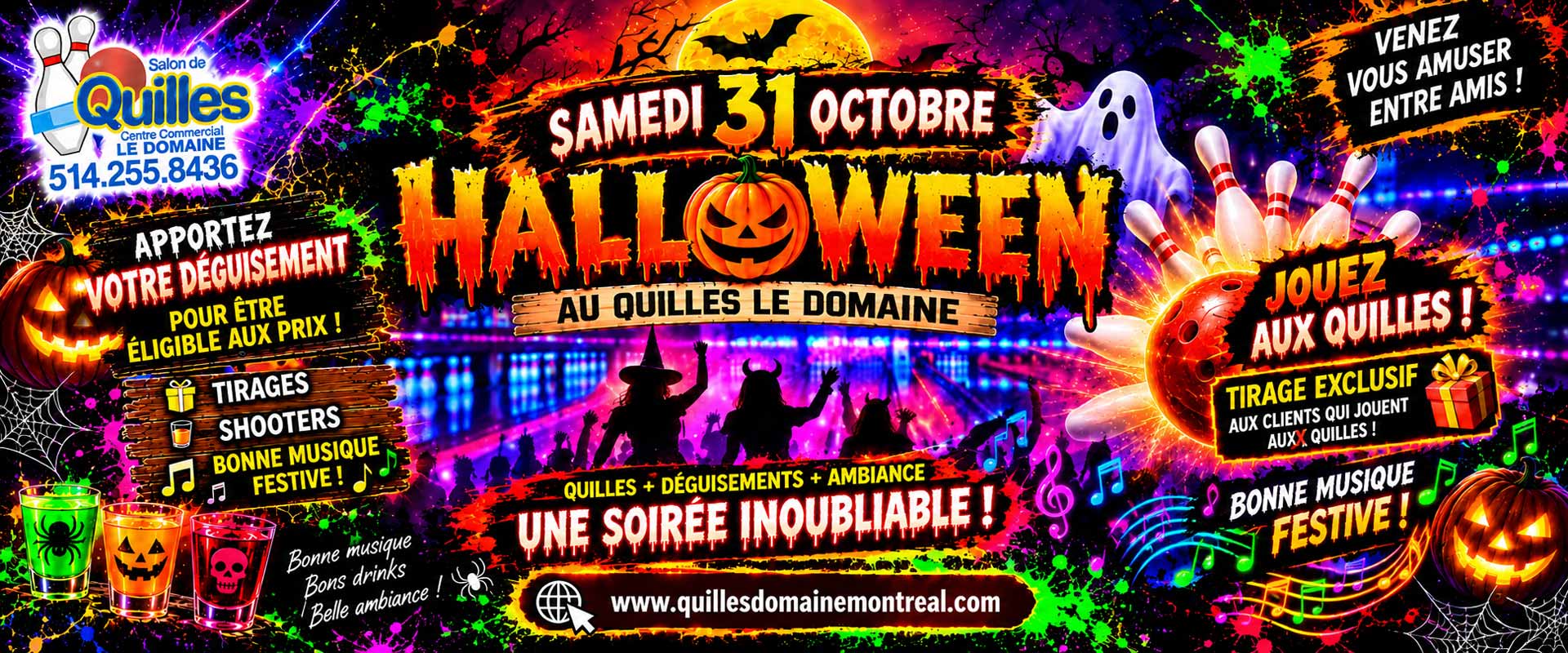 Halloween - Salon de quilles Centre Commercial le Domaine